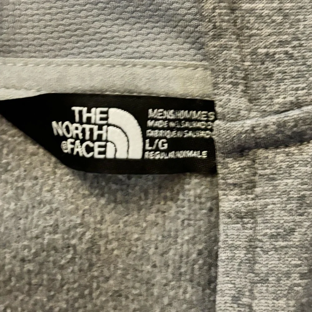 The North Face Men's Charcoal Zip-Up Sweater size large